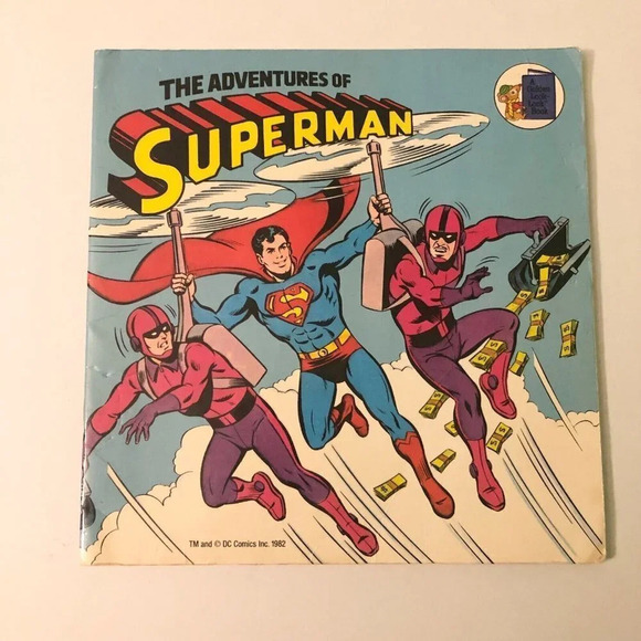Other - Vintag  1982 The Adventures Of Superman Paperback Golden Book Patricia Relf